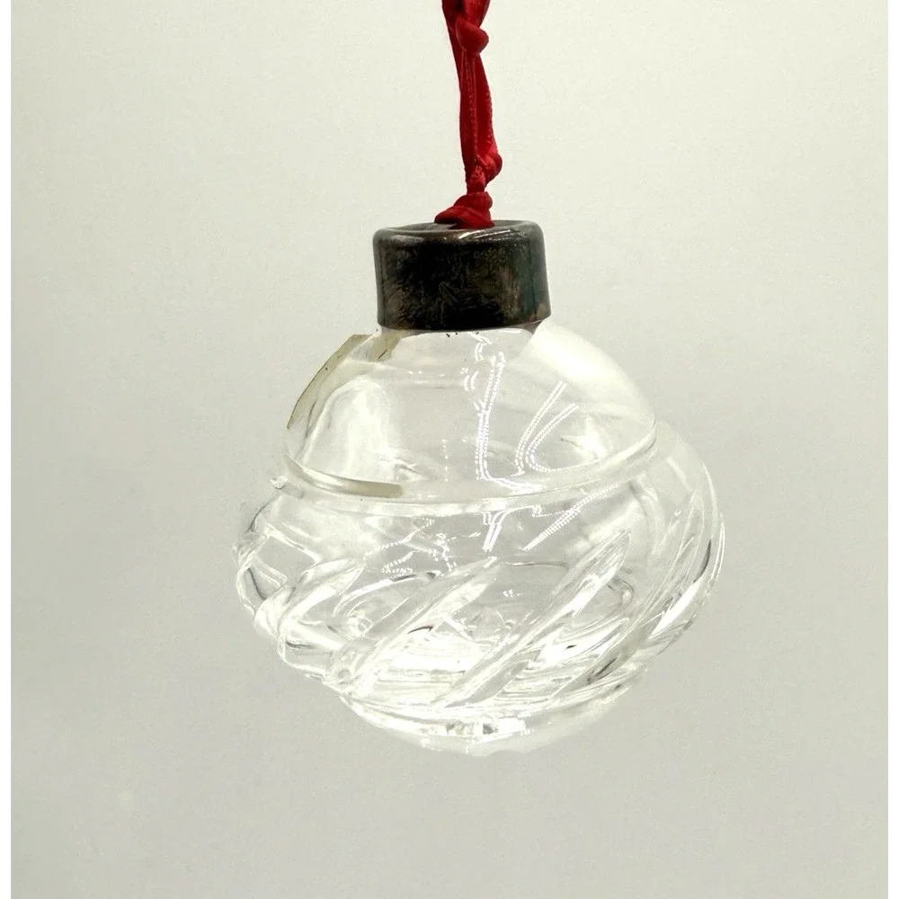 Rare 1970's Lenox Crystal Cut Lead Crystal Ornament In Original‎ Box Read Chip